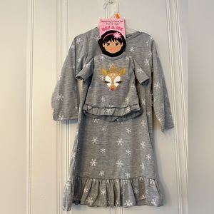 NWT| Girls Sleepwear With Matching Doll Dress